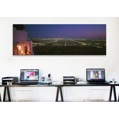 " High-Angle Nighttime View From Griffith Park Observatory, Los Angeles County, California, USA " by Panoramic Images