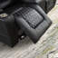 Causeuse inclinable électrique en similicuir de 72,1 po de large avec rangement USB et accoudoirs et porte-gobelets-1893669368