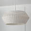 Luminaire suspendu blanc craie 6 lumières
