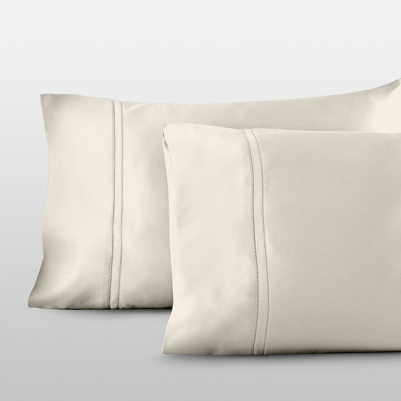 Yalda Pillowcase Set, Standard Pillowcase, Linen