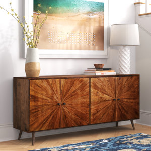 Molucca 65'' Wide Maple Solid Wood Sideboard