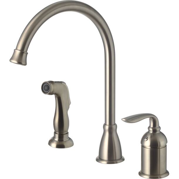 Elements of Design Single Handle Kitchen Faucet with Side Spray | Wayfair