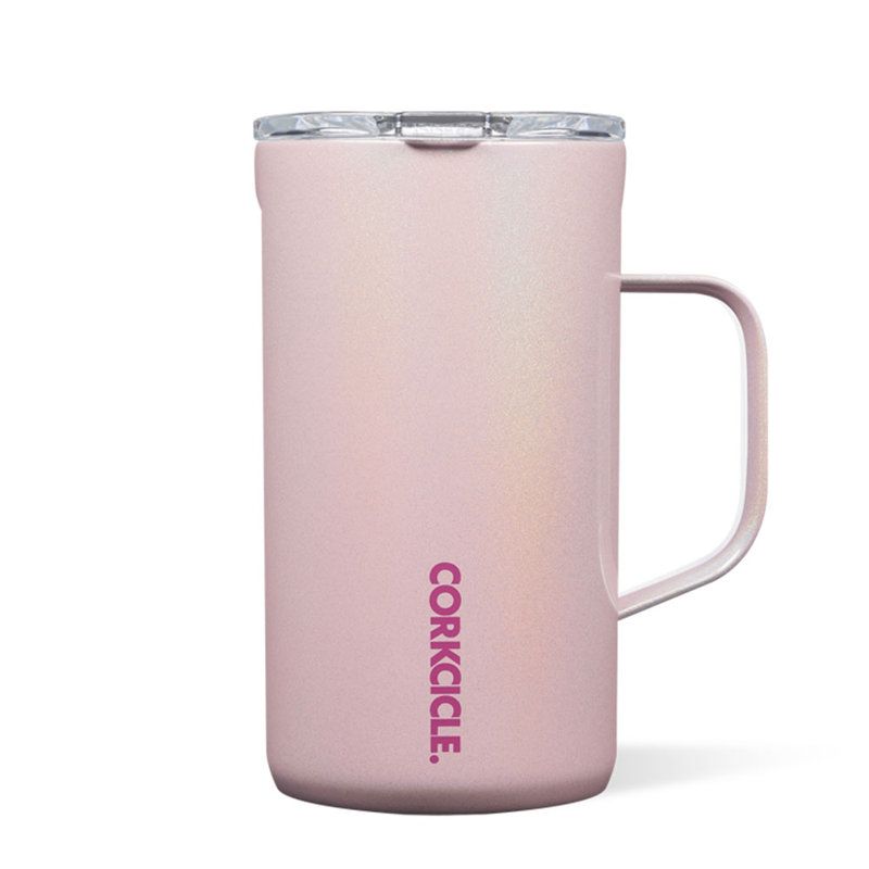 Corkcicle Triple Wall Insulated Stainless Steel Travel Mug, Pink, 22 oz.