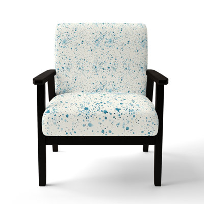 Abstract Accent Chair - Dash Flow SkyIvory Ivory Arm Chair