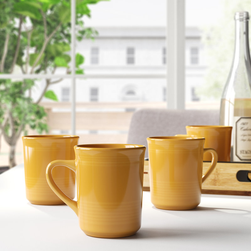 Grande tasse à café Arsène, Jaune safran