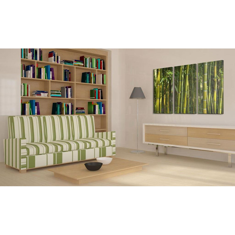 " Green Bamboo " 3 - Pieces