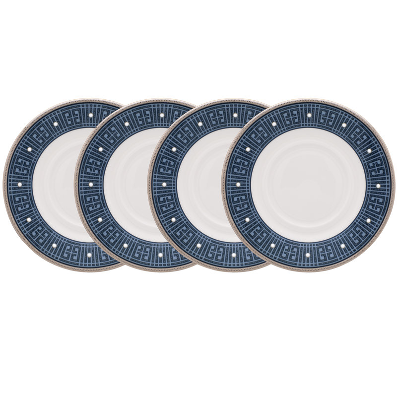 Soucoupes Noritake Infinity, 6 po, Bleu