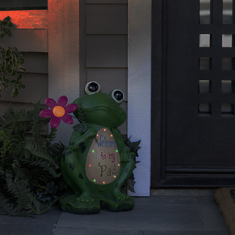 Jerri Frog Plastic Garden Statue