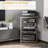 TV Stand, AV Media Stand, Corner Audio Tower With Storage Shelves And Steel Frame, Living Room Storage