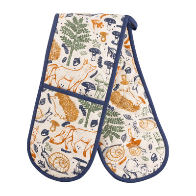 Price & Kensington Woodland No Pattern Not Solid Colour Cotton Oven Mitt