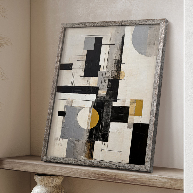 ABSTRACT Series CCCLXXX Framed Print - Solid Wood, 11" H x 9" W