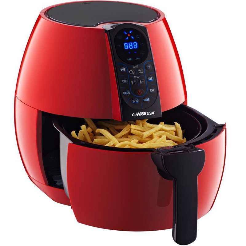 GoWISE USA 3.5 Liter Programmable Air Fryer with 8 Cooking Presets