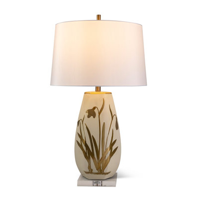 Lampe iris doré
