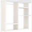 Grand lit mezzanine en métal, grain de bois blanc, bureau, garde-robe, tablettes de rangement, option d'espace, rangement intégré dans une petite chambre à coucher, assurance, lit