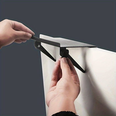 Tablette supérieure ajustable pour téléviseur et écran d'ordinateur, support de rangement multifonctionnel pour le dessus de la télé - peut contenir une barre de son, un décodeur, une console de jeu, une conception sans perceuse pour la maison et le bureau