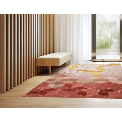 Coad Vinyl Machine Printed Area Rug