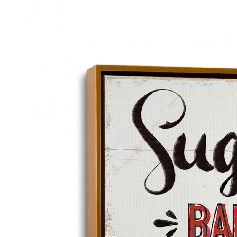 «Santa's Favorite Sugar Cookies», ensemble de 3 impressions sur toile, H 25 po x l 75 po, Or poli