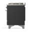 Majestic III Series 48 Inch Dual Fuel Range with 5 Sealed Burners, Griddle, Frenchtop in Matte Graphite (Natural Gas, Burnished Trim)-1387864837-1387864889-1387864890