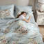Ensemble de literie confortable toutes saisons, motif floral en polyester, style maison de campagne