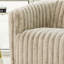 Fauteuil demi-tonneau pivotant en velours de 34 po de largeur Mikado-1548770465