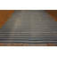 Geometric Stripes Blue and White Color Large Antique Indian Cotton Dhurrie Rug