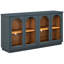 Buffet 4 portes - Bleu marine. Vaste espace de rangement. Espace de salle à manger à tablettes réglables. , Trou de fil bleu marine avec tablettes. Cuisine de rangement. Conception élégante.-130040449
