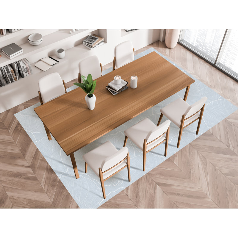 Amauria Vinyl Machine Printed Area Rug, Rectangle 2'2" x 8'2.4"