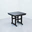 Table de salle à manger en PEHD Abigail, avec trou pour parasol, pour l'extérieur-1725875219