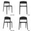 Chaise d'appoint empilable pour salle à manger d'extérieur-465242359