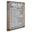 « house rules », art textuel sur toile tendue-22676532