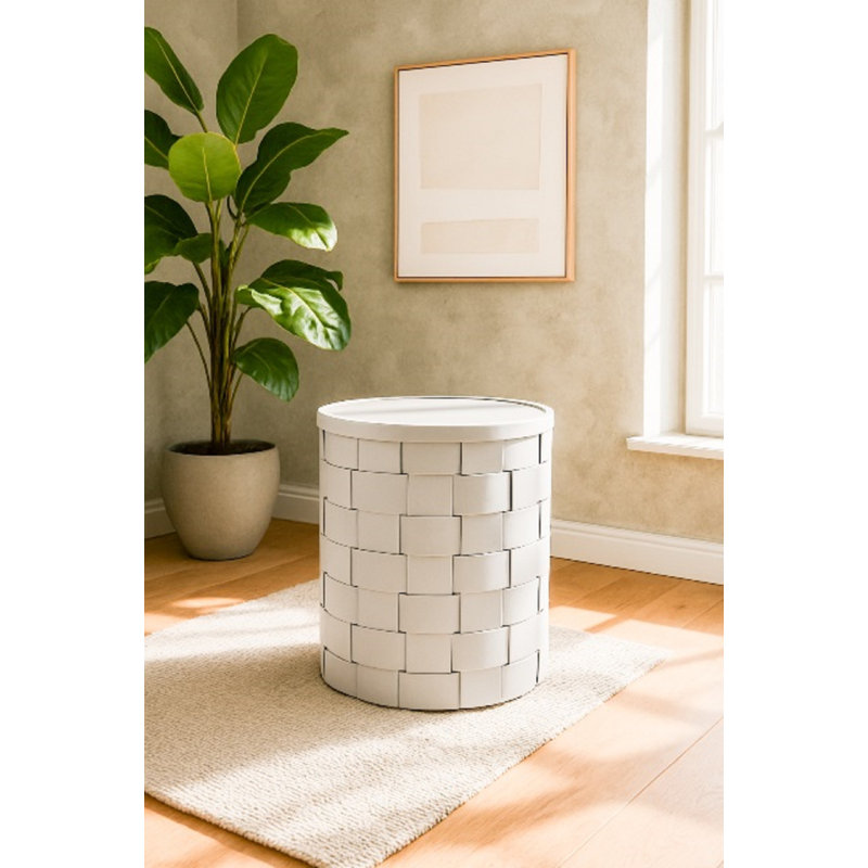 Table d'appoint en fer tissé