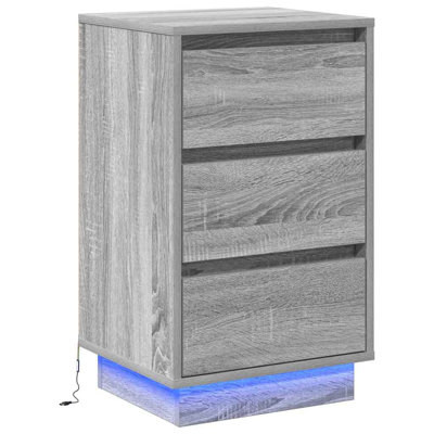 Bedside Cabinet 39 X 34.5 X 65 Cm Engineered Wood