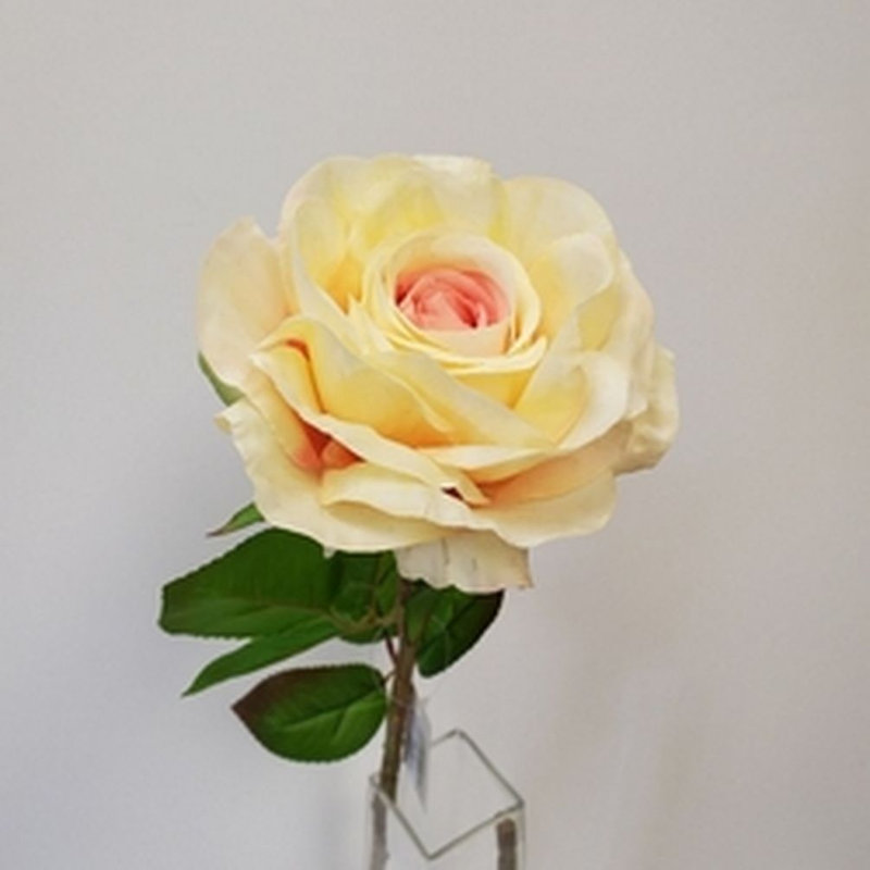 Fabric Rose Arrangement, Yellow