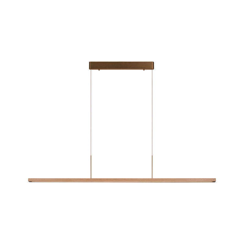 Luminaire suspendu géométrique à 1 lumière unique à DEL pinnix, 47.24" W x 4.72" D