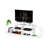 Mid Century Modern Open Storage 68 Inch Tv Stand, 4 Shelves Entertainment, White/ Fascination, Solid Wood Composed Piece Entertainment Compatible, Storage, Theme, Built-524269250