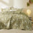 Quilt Set  - Reversible Mint Botanical Quilt Bedding Sets,85gsm-106246726-106246723