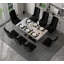 Chaise parsons rembourrée en velours Lapriel