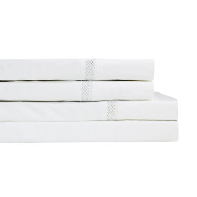 taie d’oreiller de dentelle à densité de tissage 300 fils en coton percale Fratar