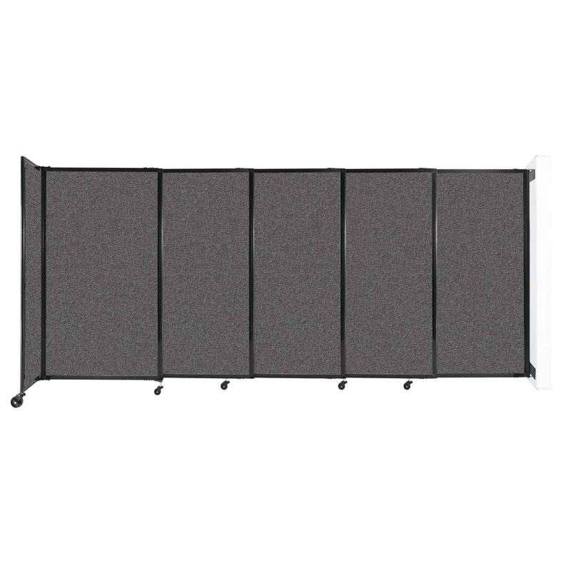 Cloison coulissante 5 pi, Gris anthracite, H 60 po x l 135 po x P 33 po