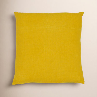 Simple Embroidered Linen Throw Pillow