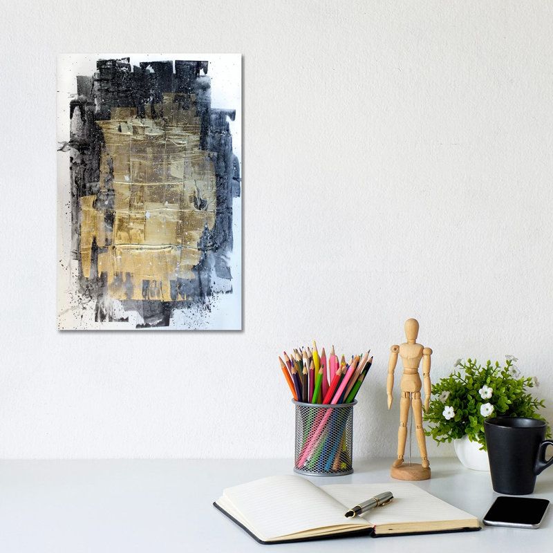 Midnight Gold by Kent Youngstrom - Wrapped Canvas Painting, 20.32 cm H x 30.48 cm W