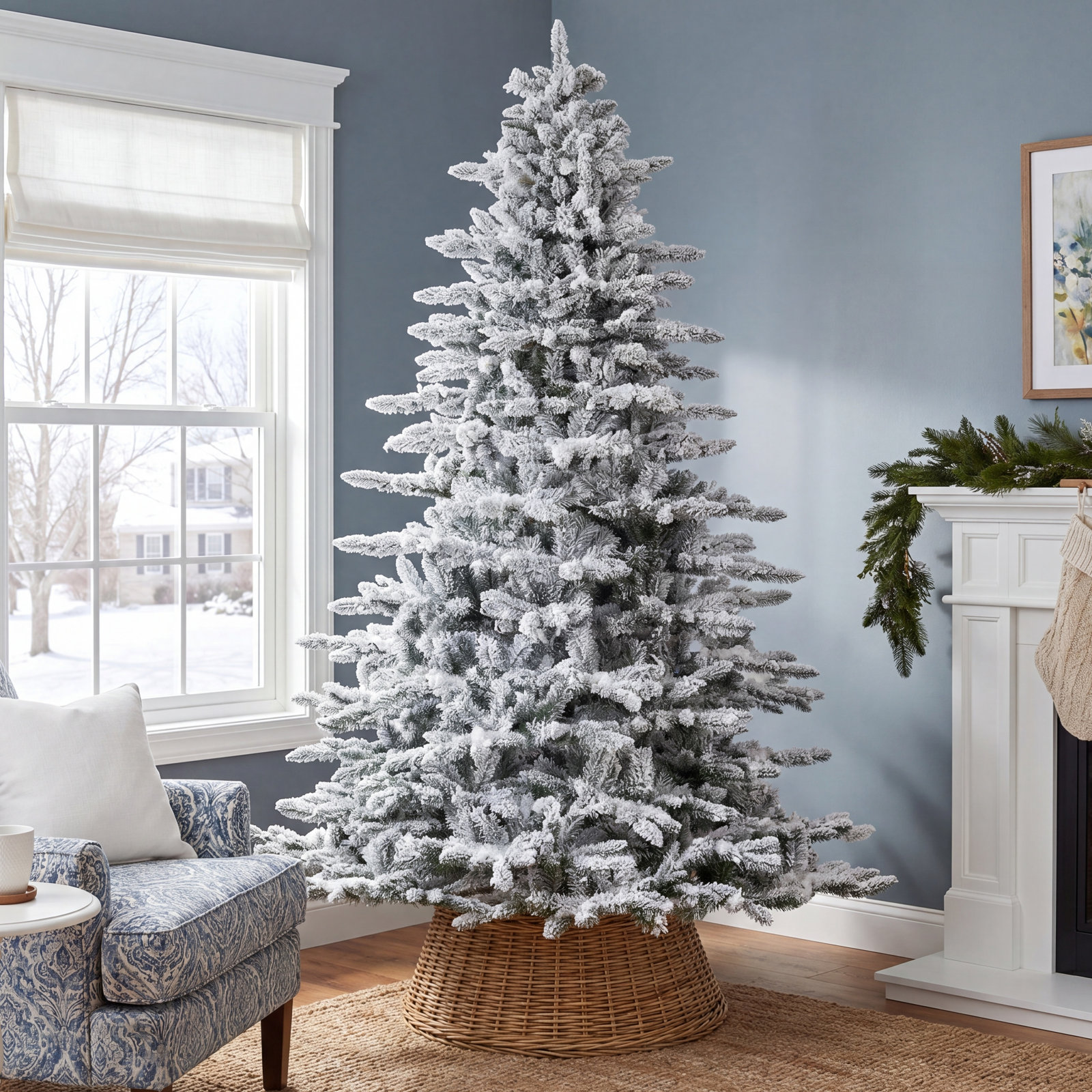 14' Lighted Artificial Fir Christmas Tree