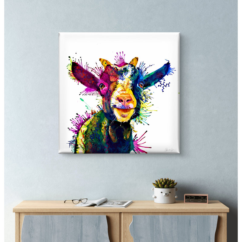 Zeus King of the Goats - Wrapped Canvas Art Prints from Sarah Taylor Art, 70cm H x 70cm W
