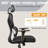 Isairis Ergonomic Mesh Task Chair with Headrest and 3D Adjustable Arms-770949487