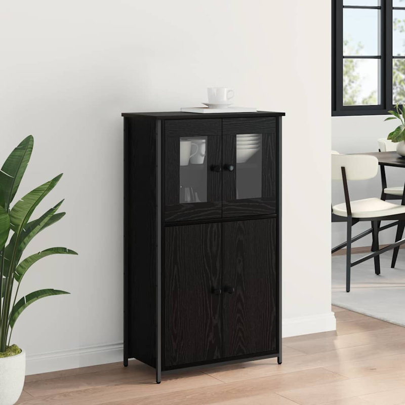 62cm Sideboard, Black Oak