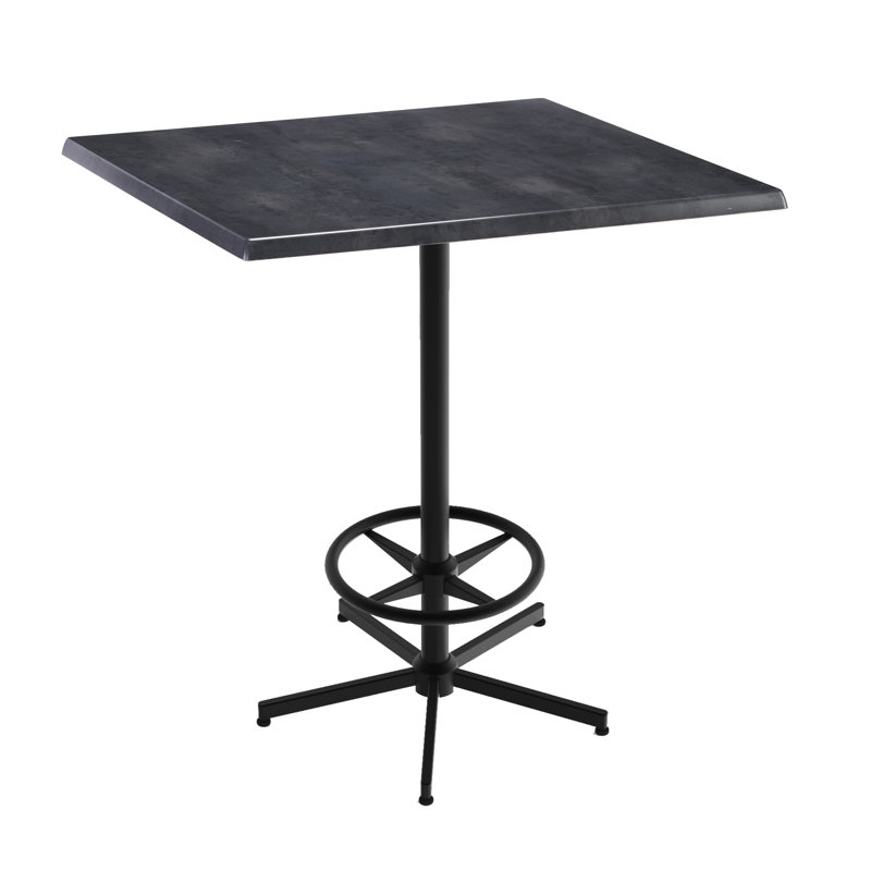 42" Tall, Indoor/Outdoor Table, Charcoal, 42"H X 36" L X 36" W