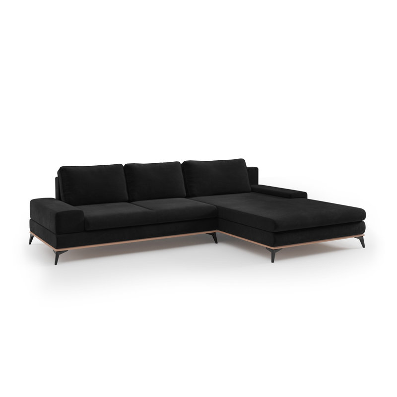 Cuiksa 5 Seater Sofa Bed, Right Hand Facing, Black