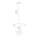 Single Light Glass Dimmable LED Pendant