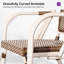  Chaises de frenches avec accoudoirs en osier tissé à la main (ensemble de 2-792642409-792642408