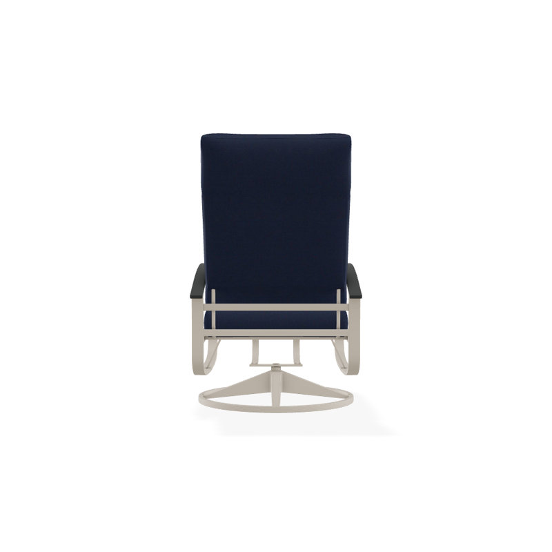 Belle Isle Outdoor Rocker Chair, Blend Indigo, Gloss White, Classic Graphite P30